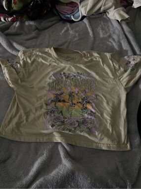 Dreamer Graphic Crop Top - Sage Green